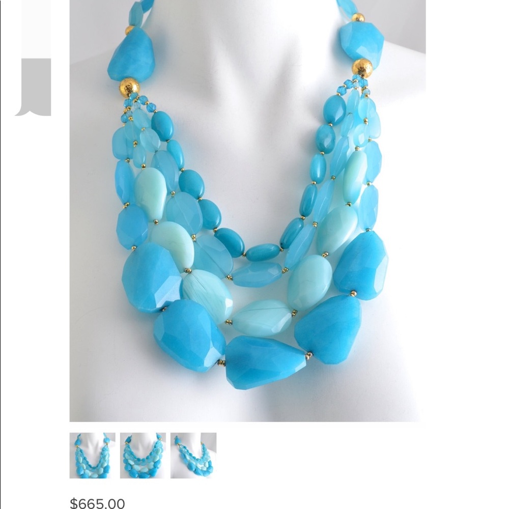 Barrera Four Strand Faceted Turquoise